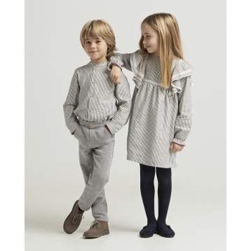 LONG TROUSERS + MAO COLLAR...