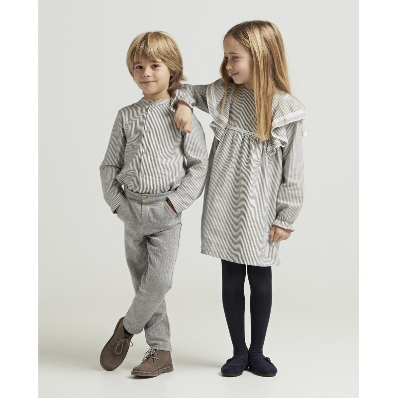 LONG TROUSERS + MAO COLLAR...